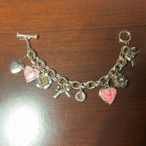 Silver charm bracelet